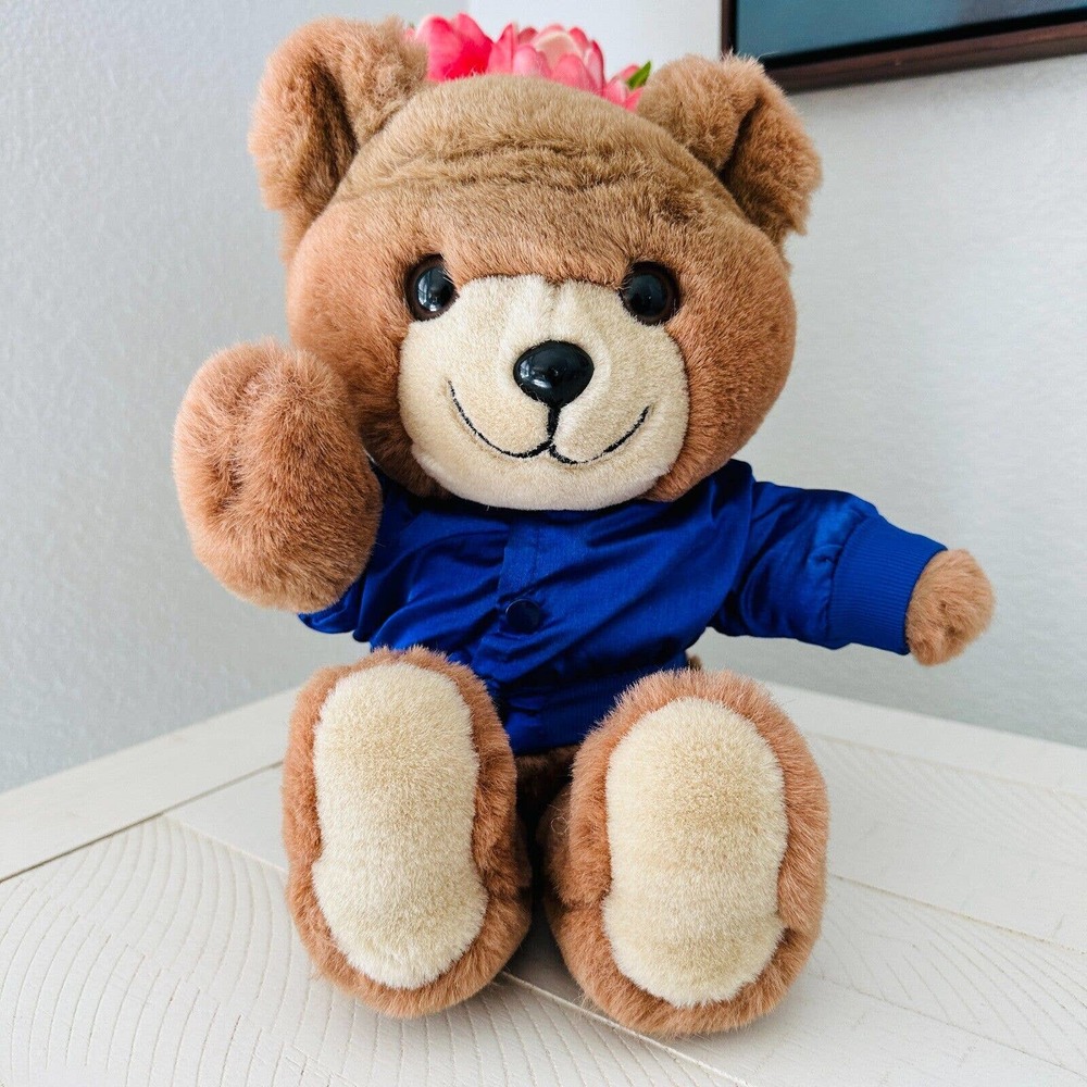 Trudy Teddy Bear NFL Seattle Seahawks Team Plush‎ Stuffed Animal 14" Vintage 80s